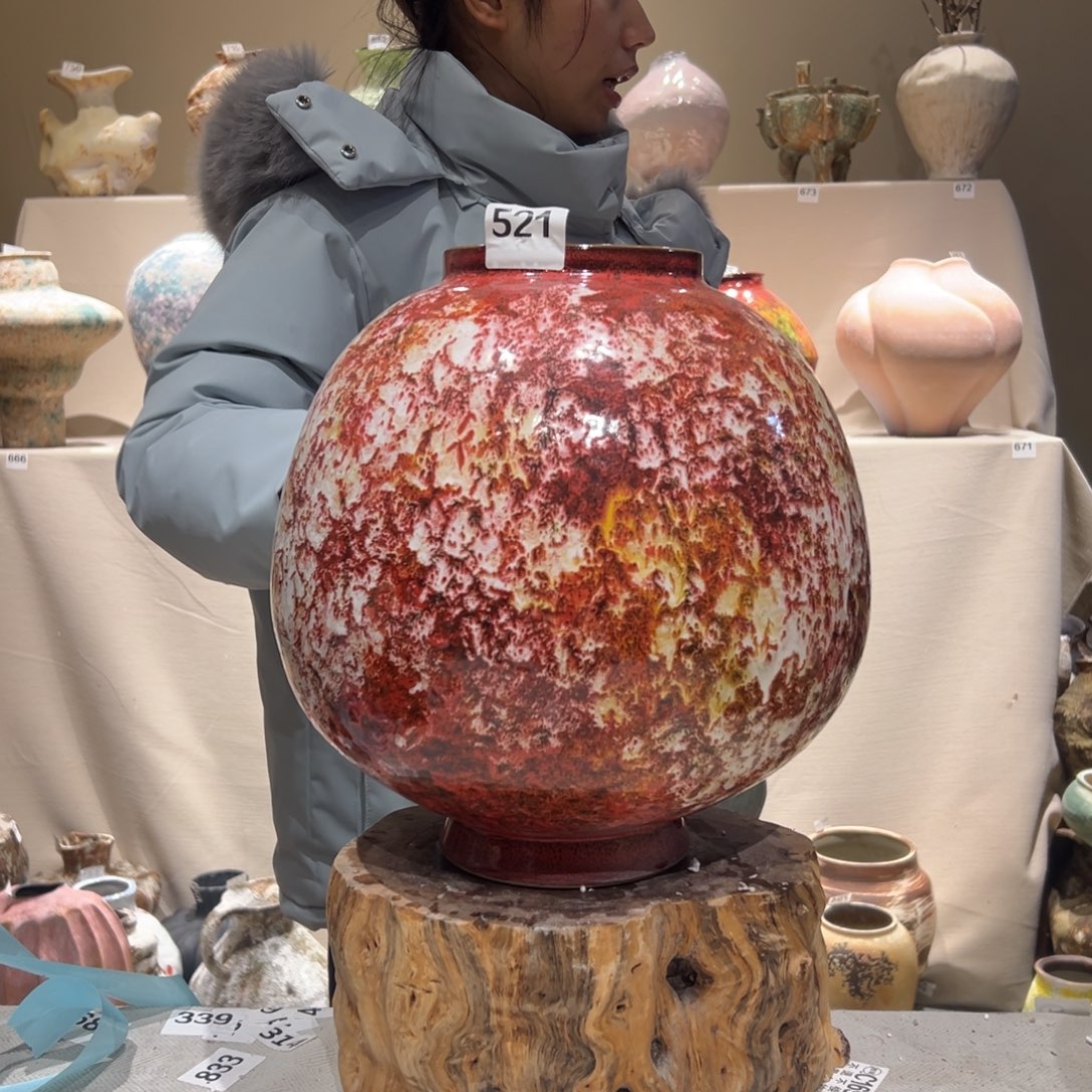 景德镇高温陶瓷花瓶摆件521花瓶摆件