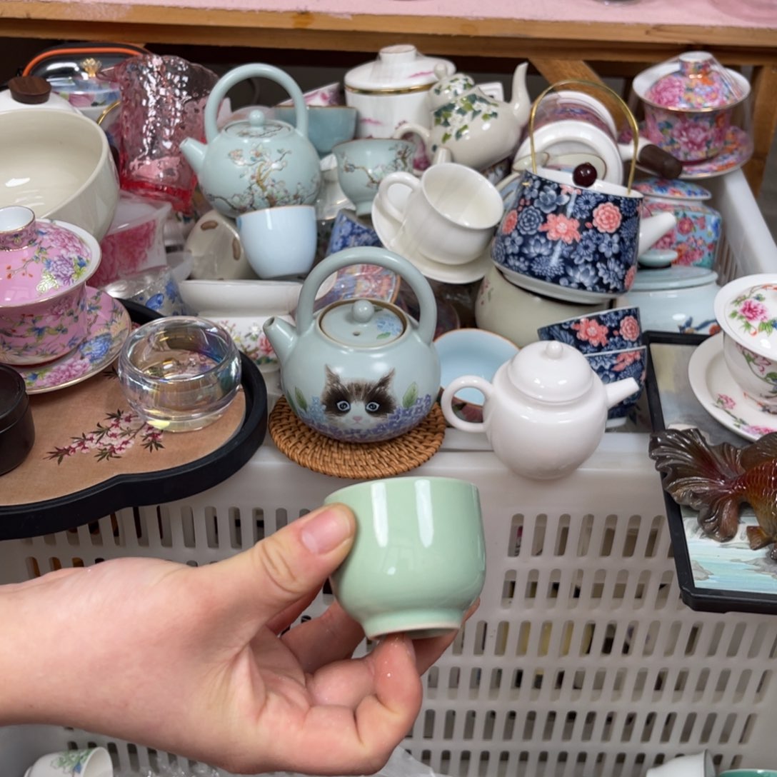 瓷片陶瓷茶具家用配件