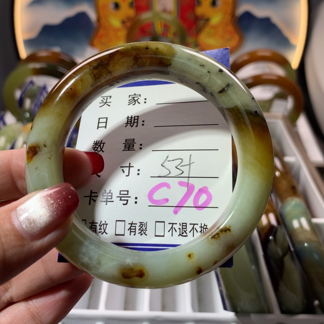 【闪购商品】蛇纹石玉手镯未镶嵌