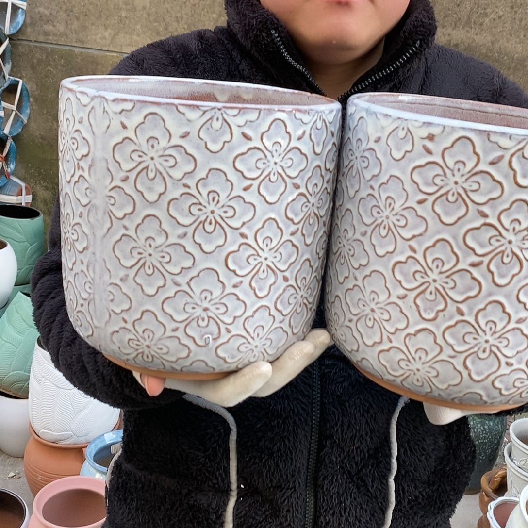 紫砂花盆正品口20高20