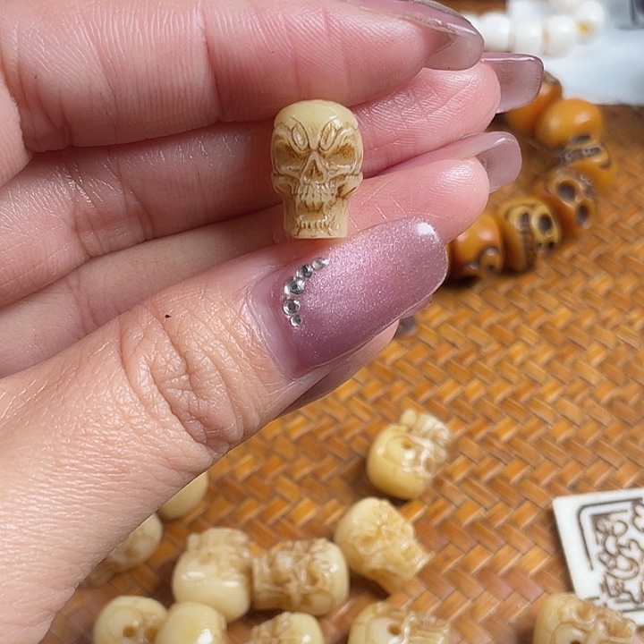 鹿骨手串/手链驼骨驼骨48，1.0三通