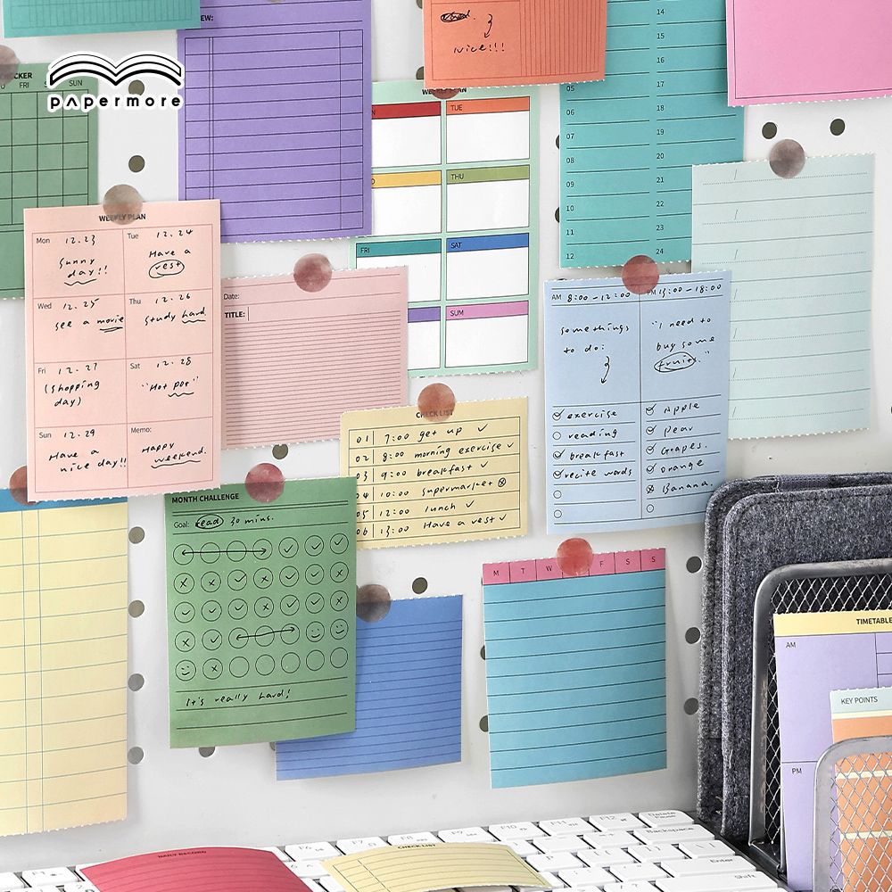 PaperMore特种纸计划素材纸 小事雀跃 简约ins学生手帐装饰素材包