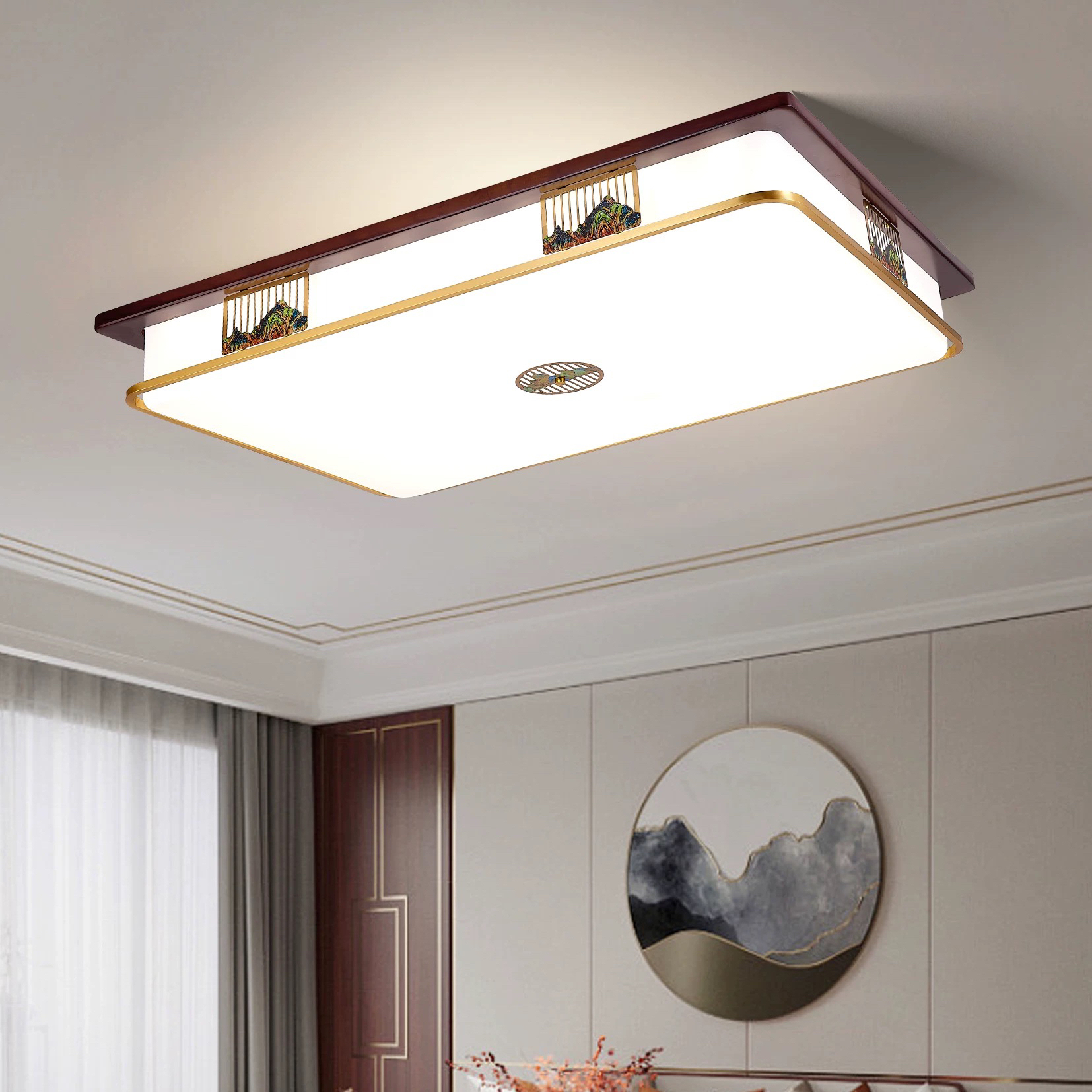 【促销款】新中式客厅吸顶灯卧室灯全屋中古风灯具古典中国风