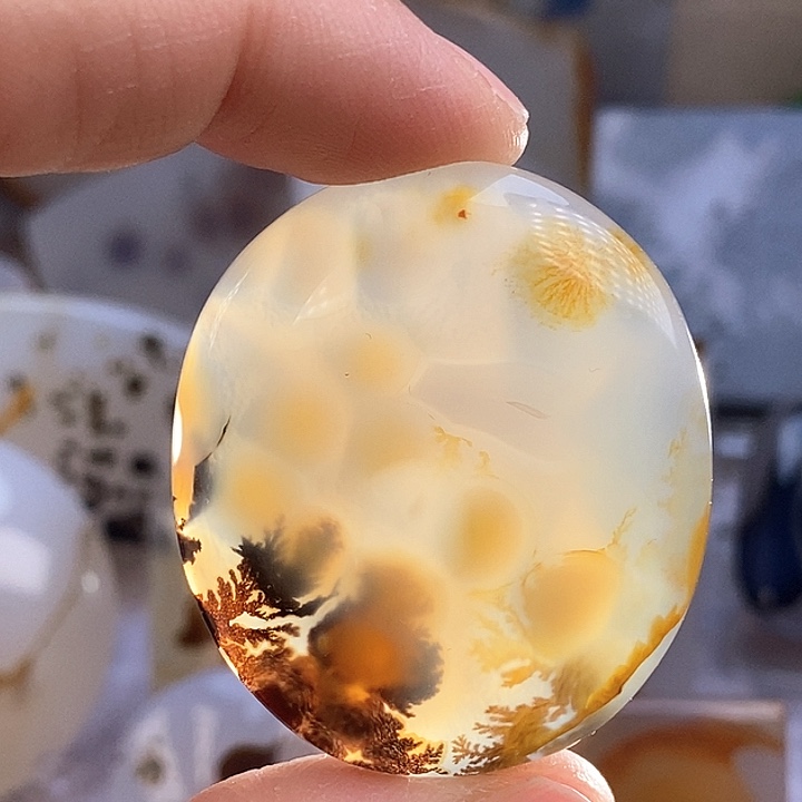 玛瑙/玉髓颈饰足银镀金镶嵌