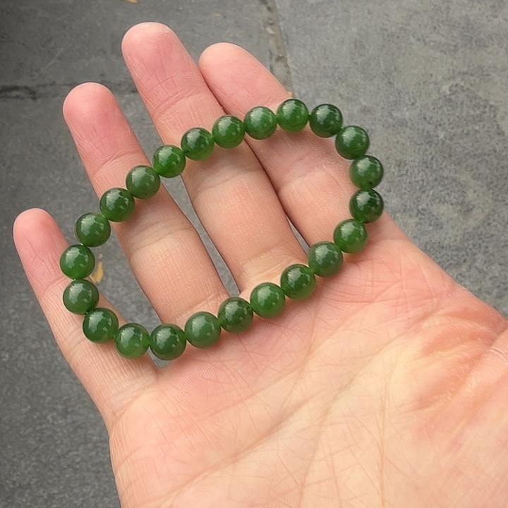 和田玉（碧玉）未镶嵌手链