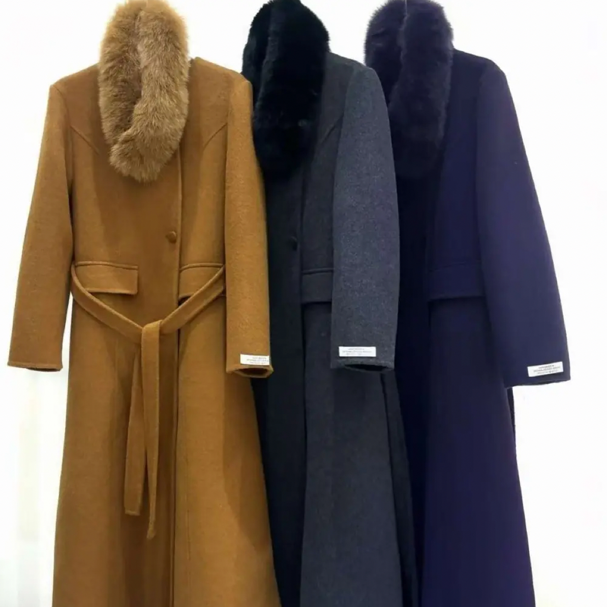 【YSLT官方店】加厚收腰长款女士大衣