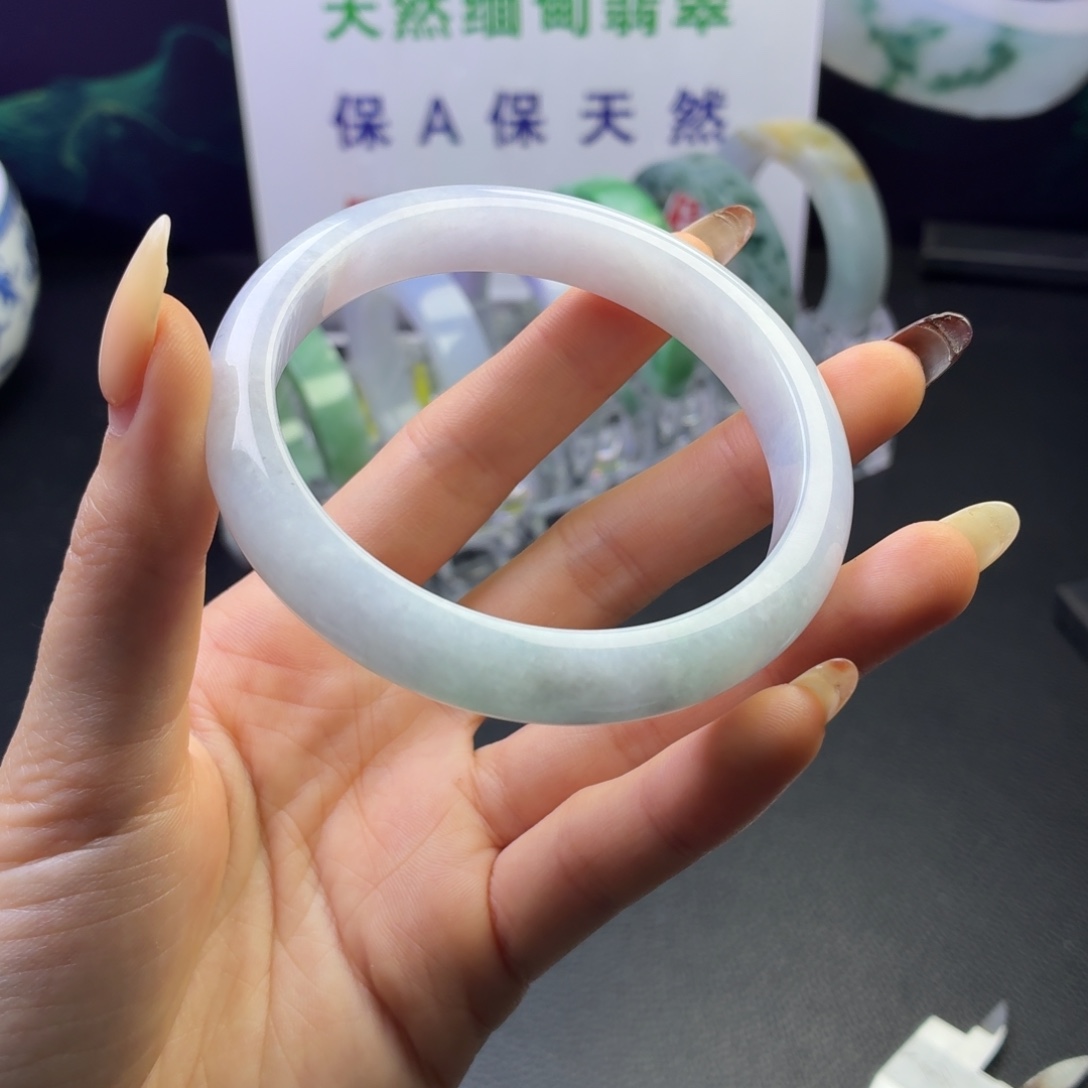 风***影翡翠未镶嵌手镯开播大漏