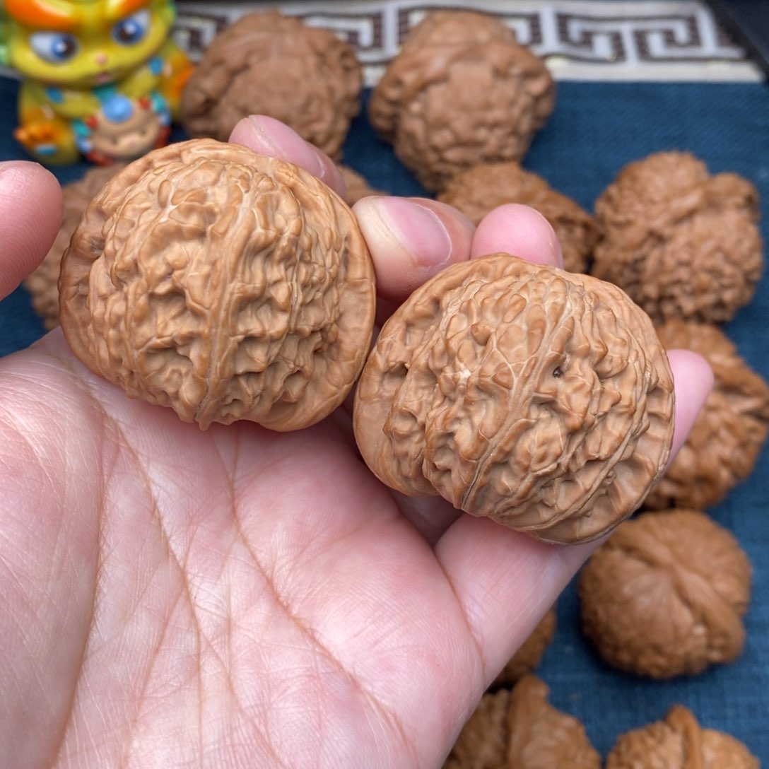 文玩核桃把件41精品白狮子全品