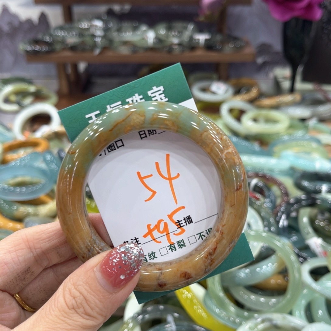 未镶嵌蛇纹石玉手镯手镯