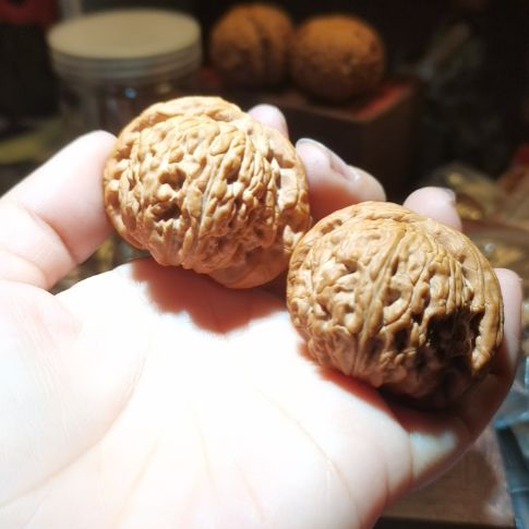 猴头核桃吊坠43闷白狮子头