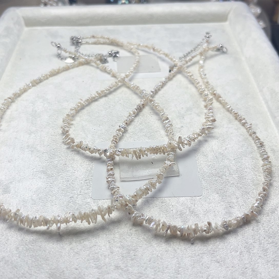 项链淡水珍珠未镶嵌【纯恬】多样性发货发一