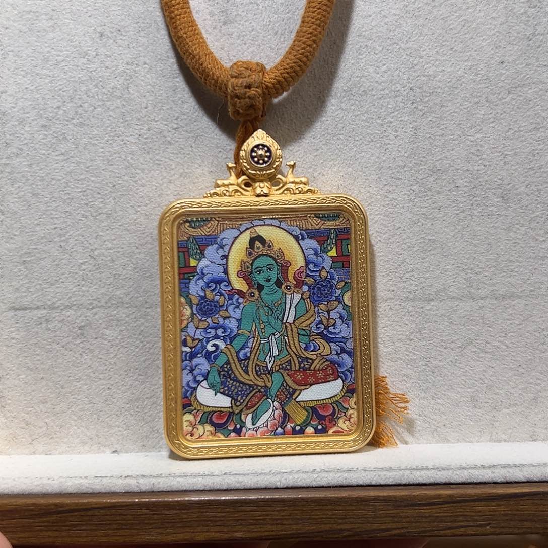 前***锦吊坠单面定制绿妈妈