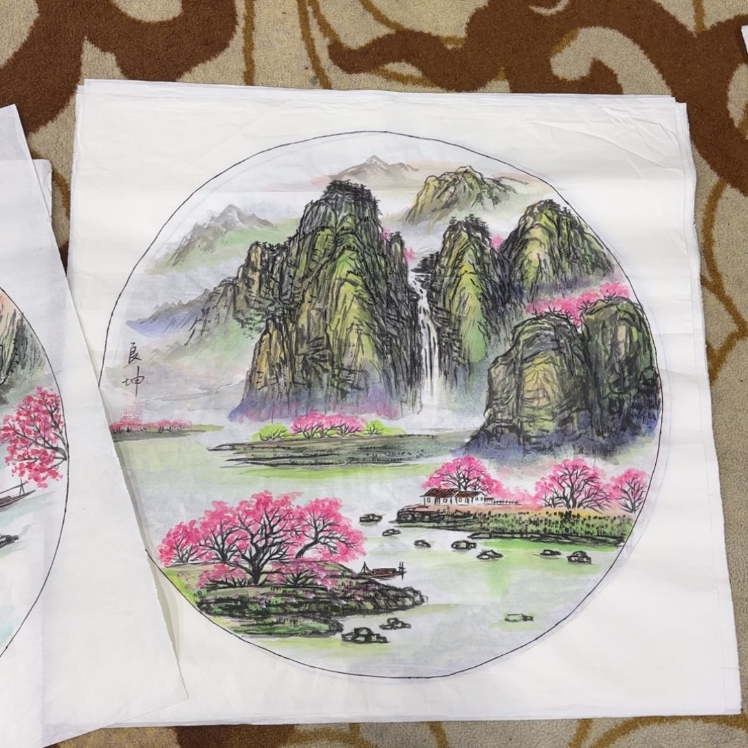 国画崔良坤四尺斗方艺