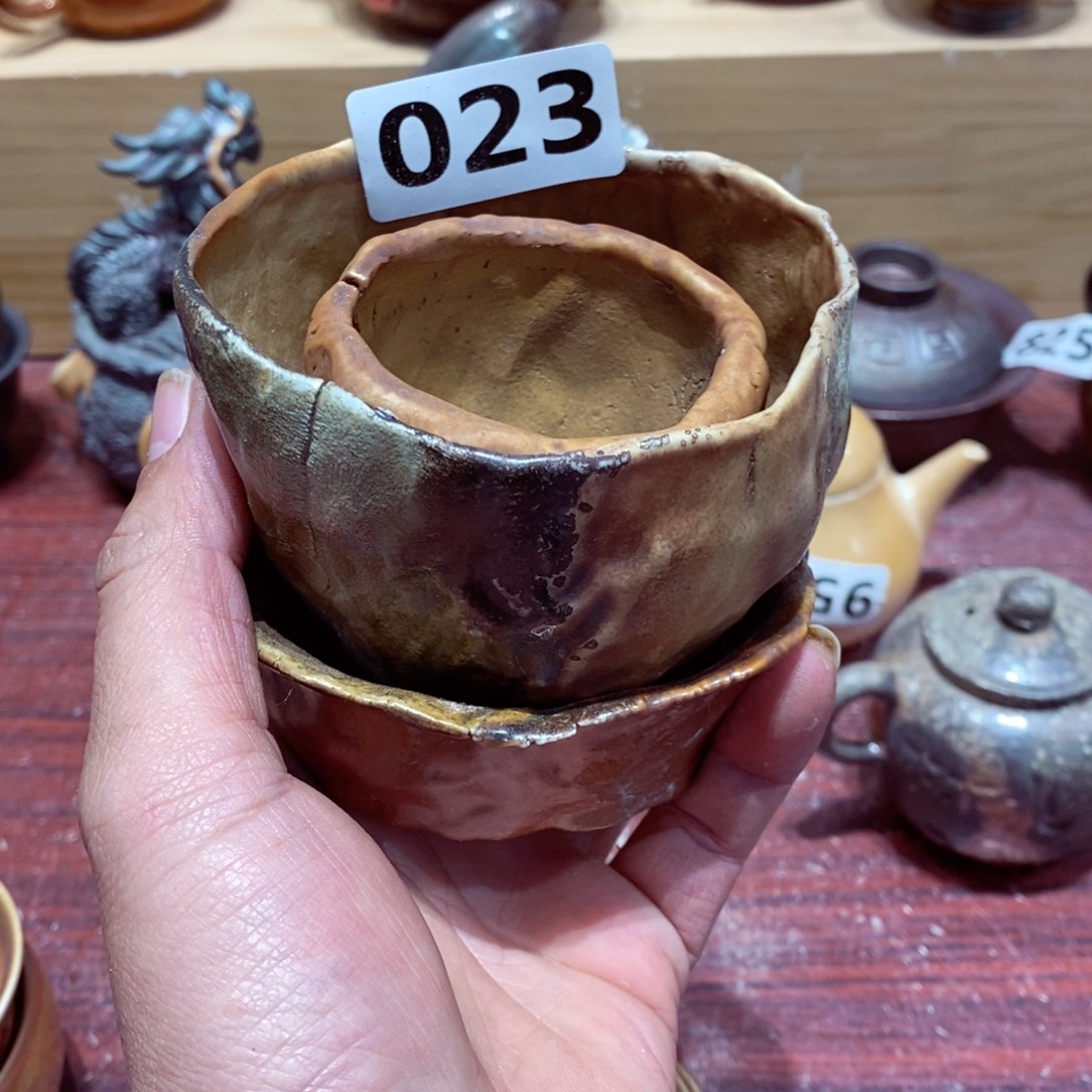 灵*柴烧茶具陶瓷杯子