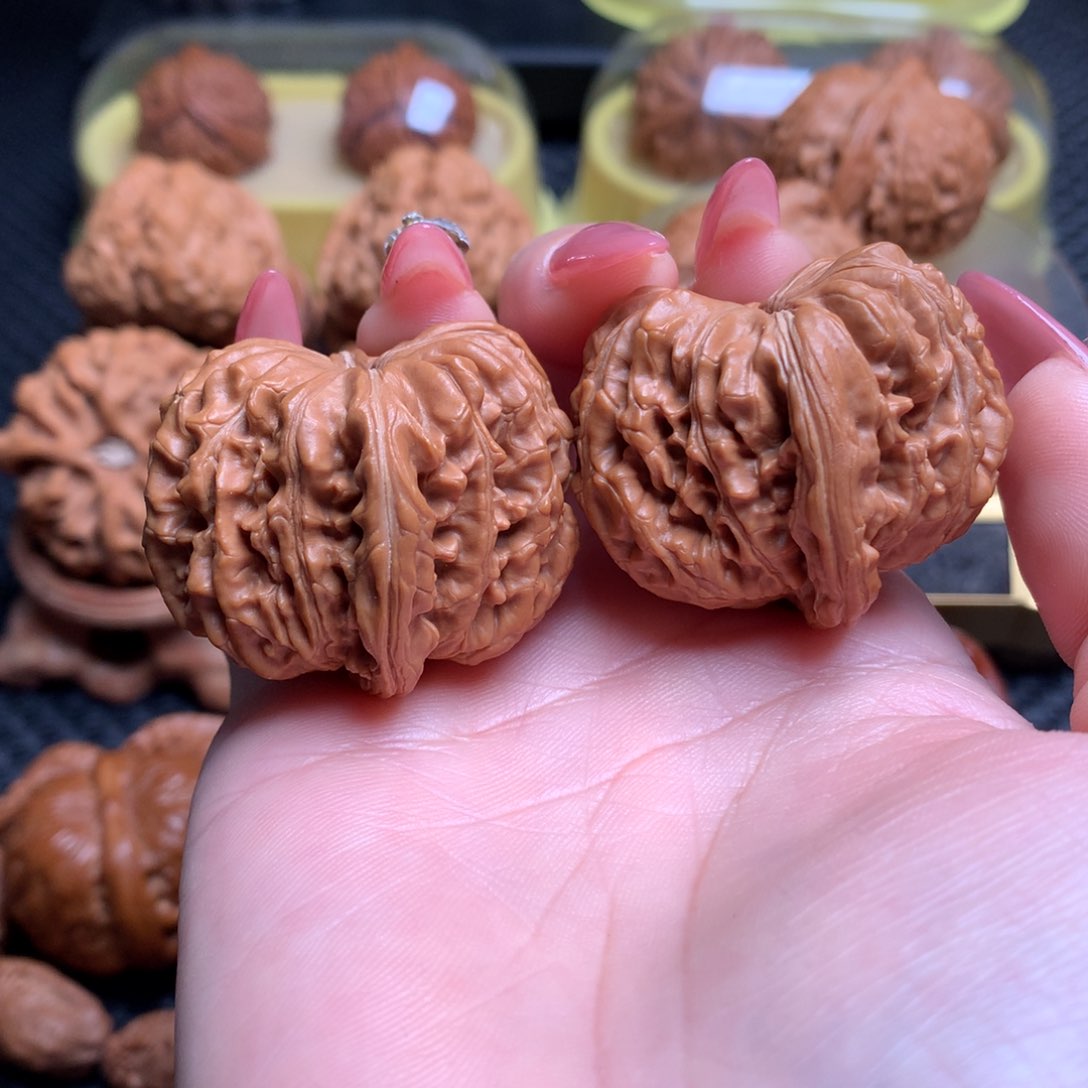 文玩核桃把件37.5拱桥楼