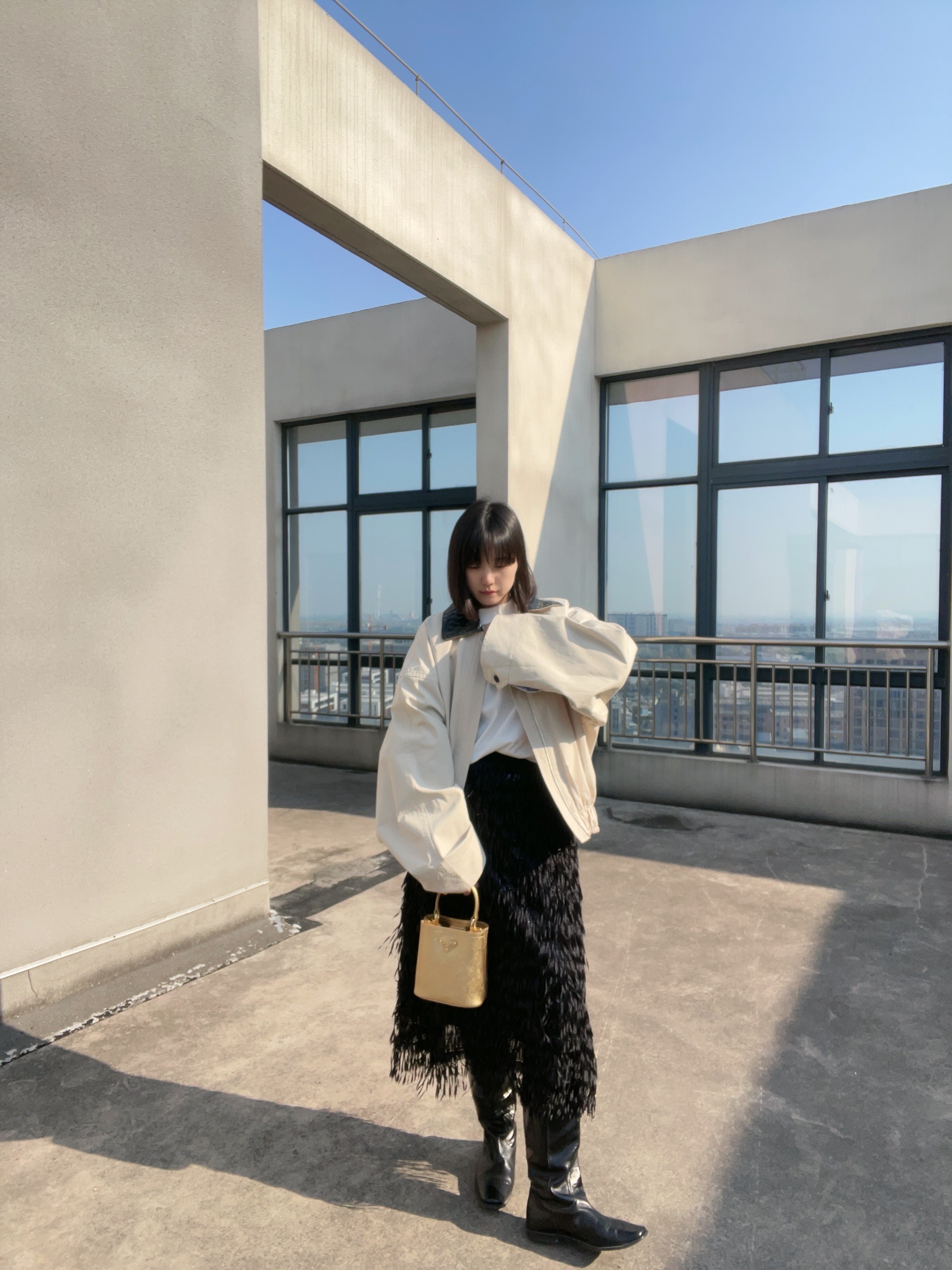 LcThing Studio |【雨夜精灵】高级感小众半裙显瘦百搭黑色重工