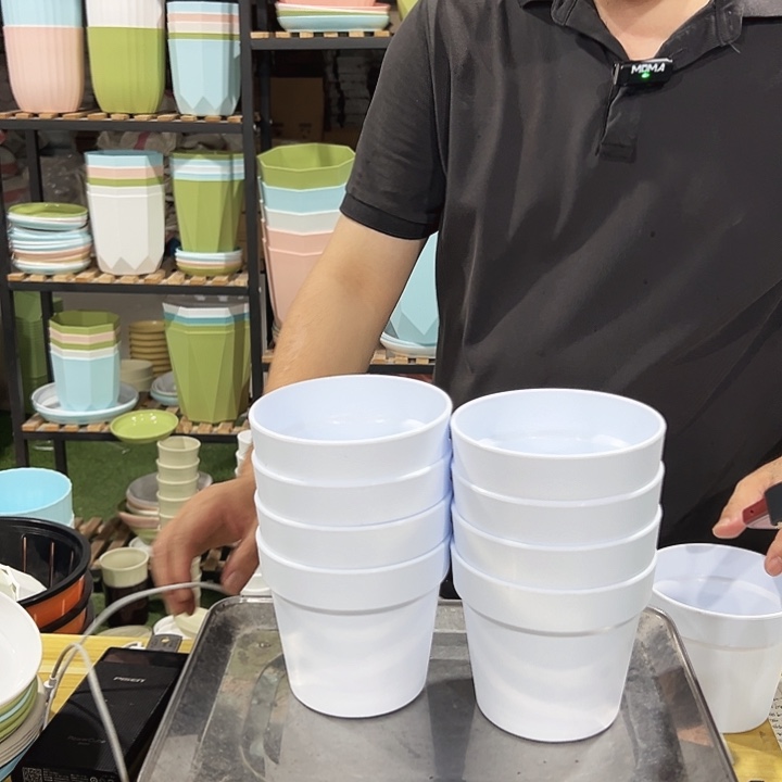 仿陶口12高11白色8个无托