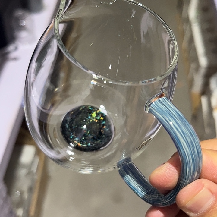 蓝吟彩金澄然公道杯