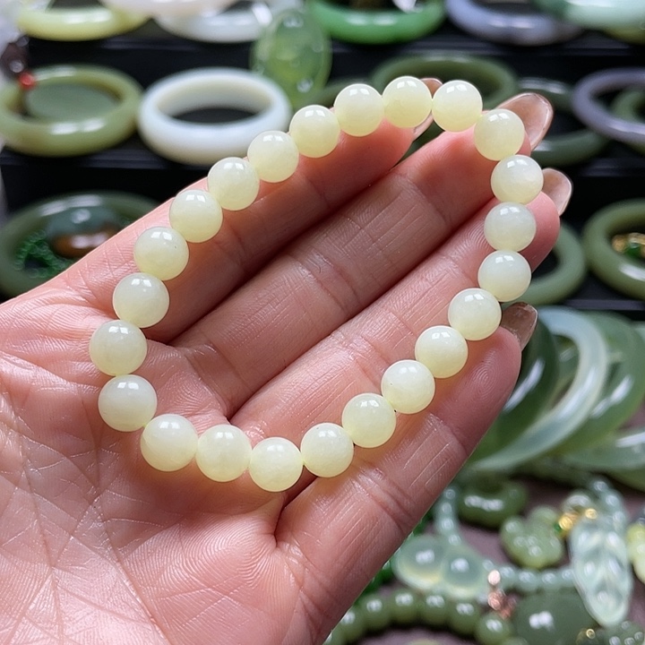 和田玉未镶嵌手链