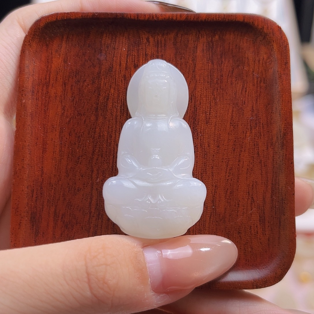 和田玉未镶嵌吊坠(不含链)