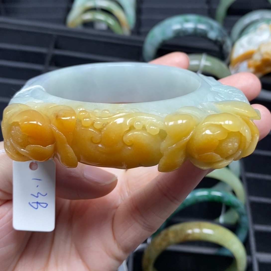 翡翠项链未镶嵌59圈口7号