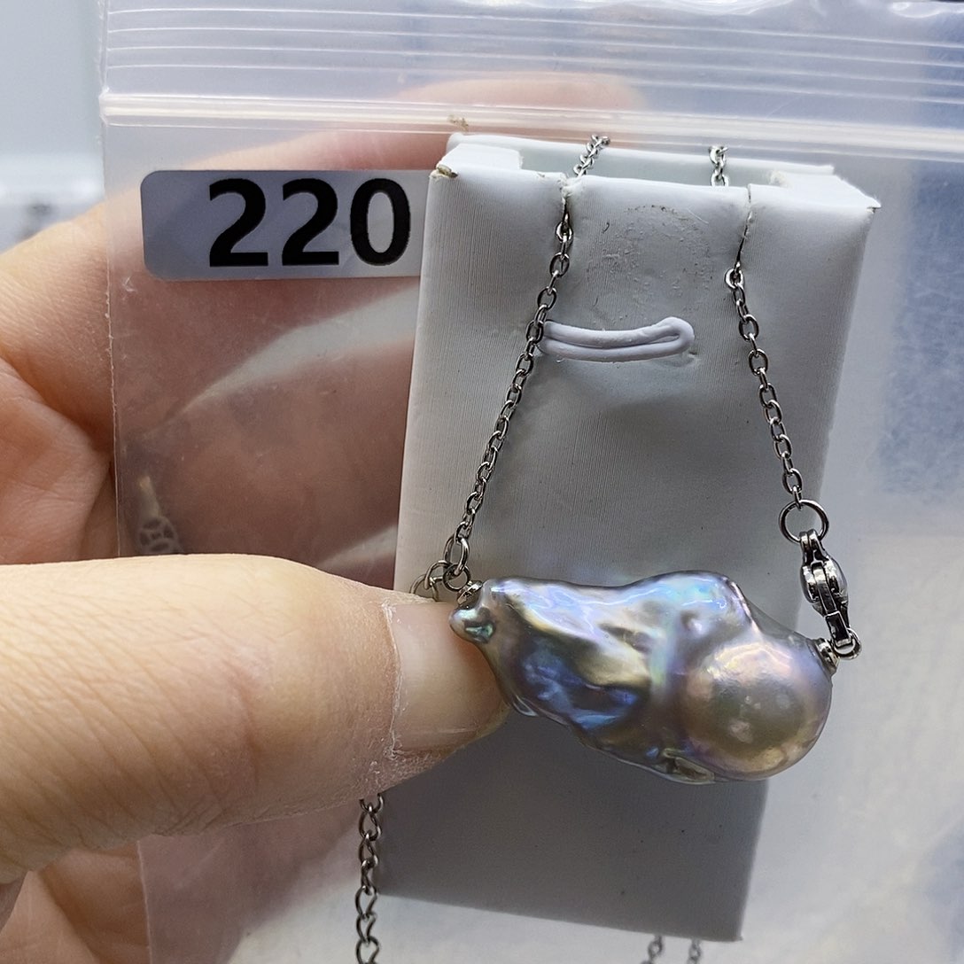 颈饰合金淡水珍珠