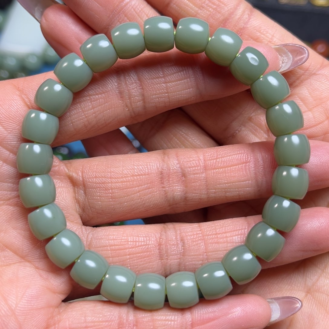 和田玉手串卡9未镶嵌