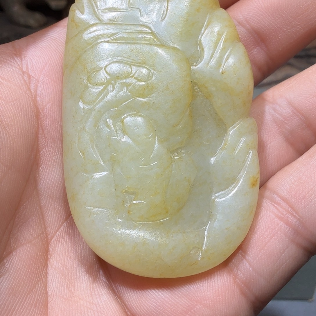 天***头和田玉（糖玉）未镶嵌颈饰