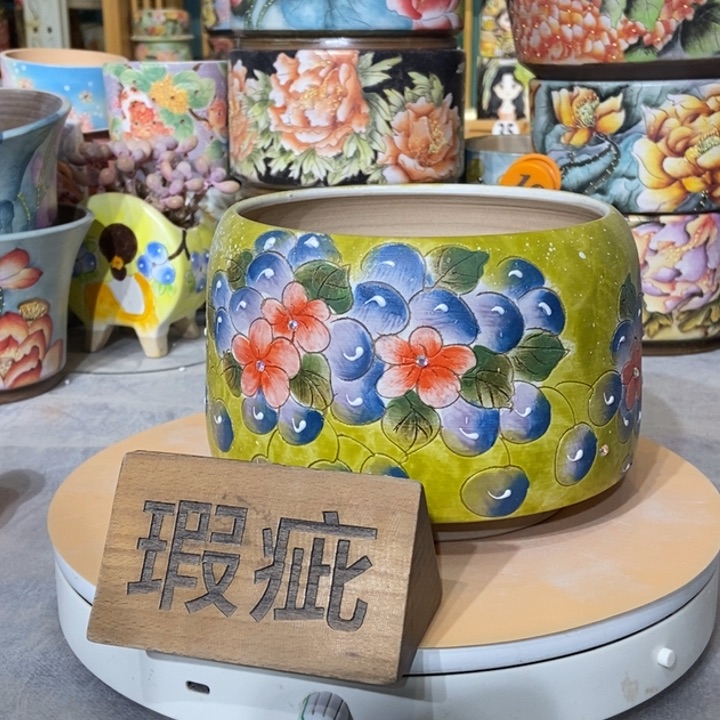 红陶景德镇艺术手绘作品