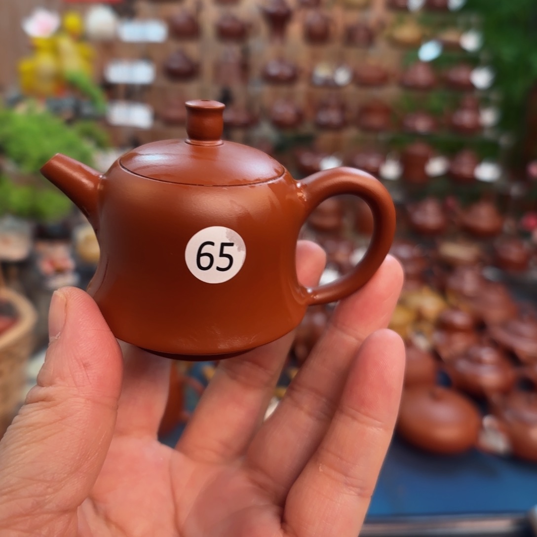 朱泥茶壶朱泥茶壶微瑕60c