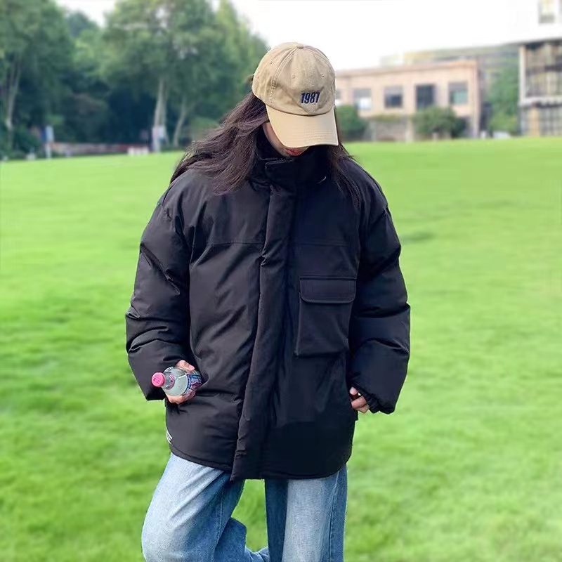 8321新款冬季宽松男袄加厚保暖百搭情侣短款学生秋冬休闲外套