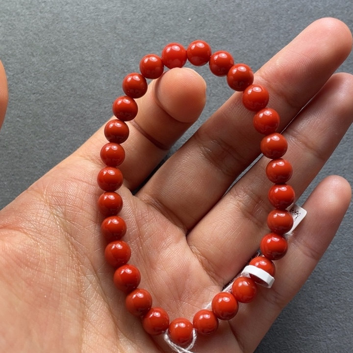 南红玛瑙配饰未镶嵌6.9mm