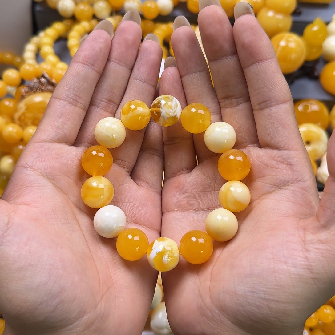 未镶嵌蜜蜡珠宝奇石16mm