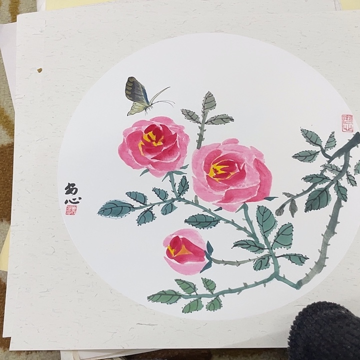 国画38-38卡纸作品艺