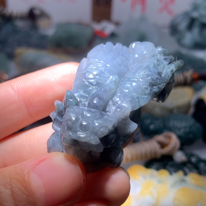 翡翠颈饰未镶嵌保真天然A货翡翠