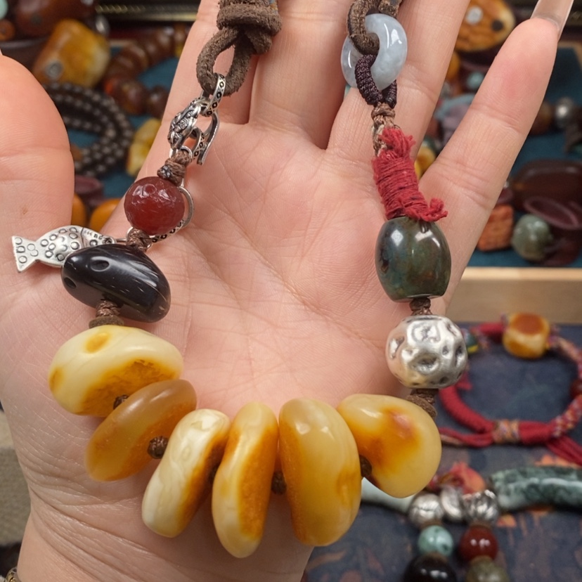 【闪购商品】蜜蜡颈饰未镶嵌项链