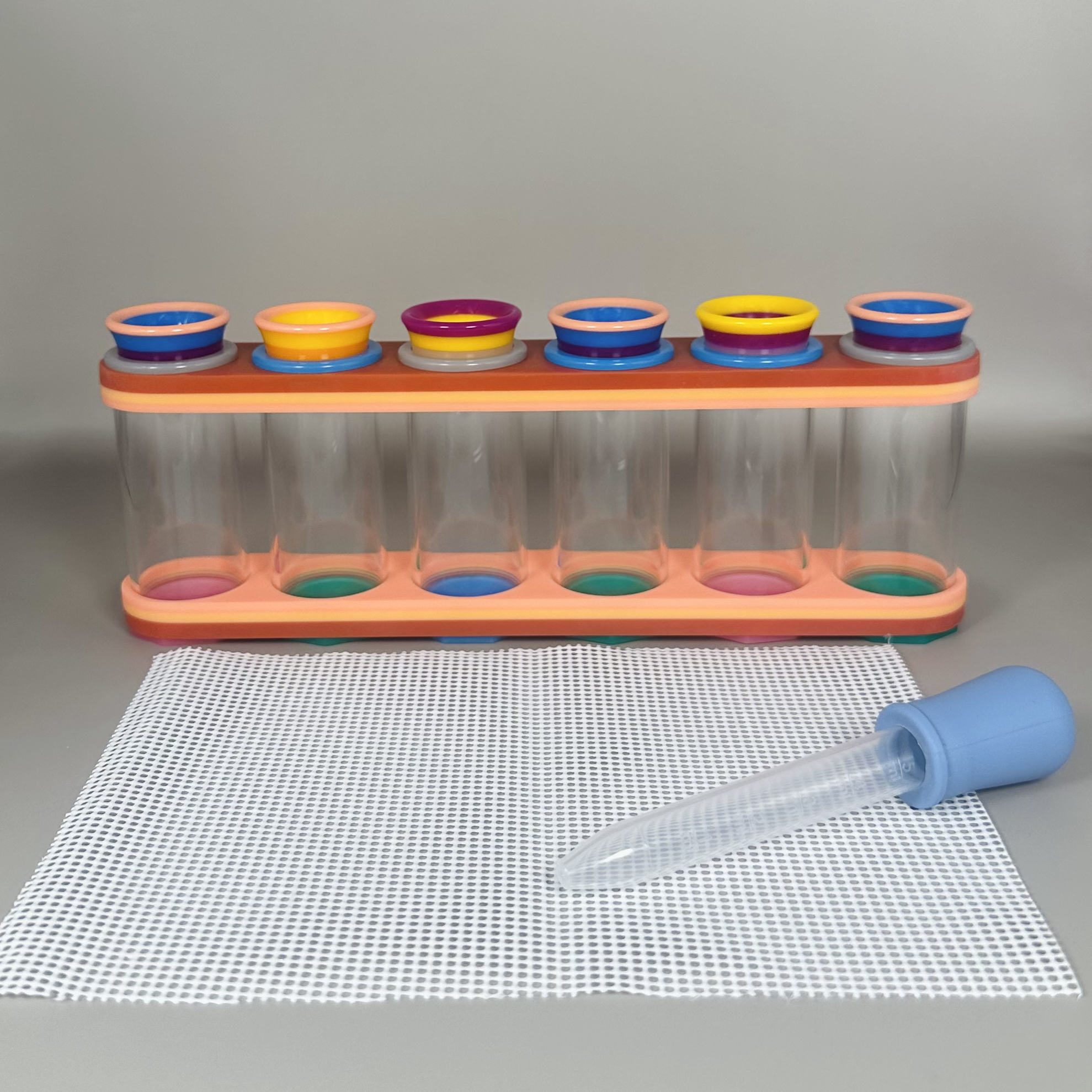 玩不闹家 手工多色喇叭口 海派拼接4连6连组合竹蛉筒 鸣虫虫具