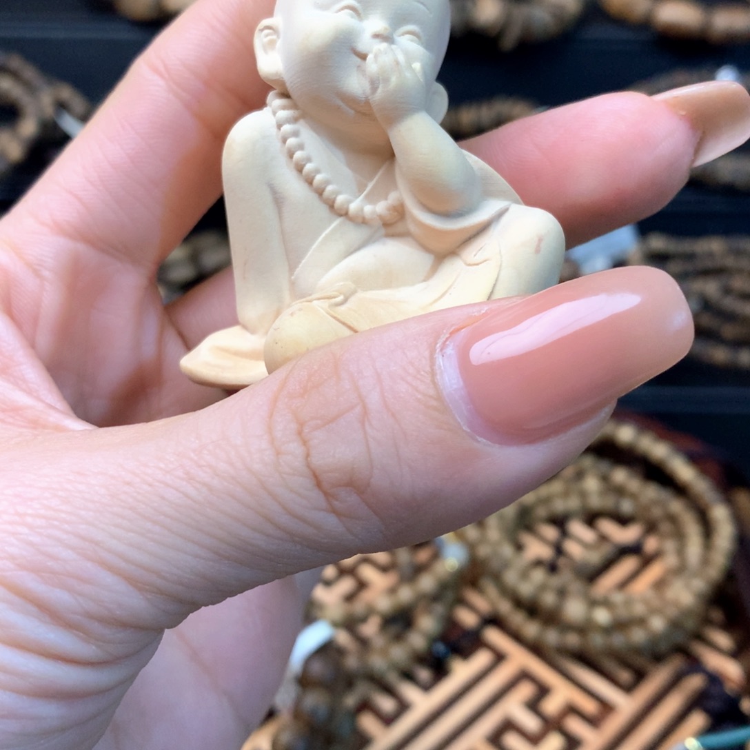 九****黄杨木无事牌黄杨木雕