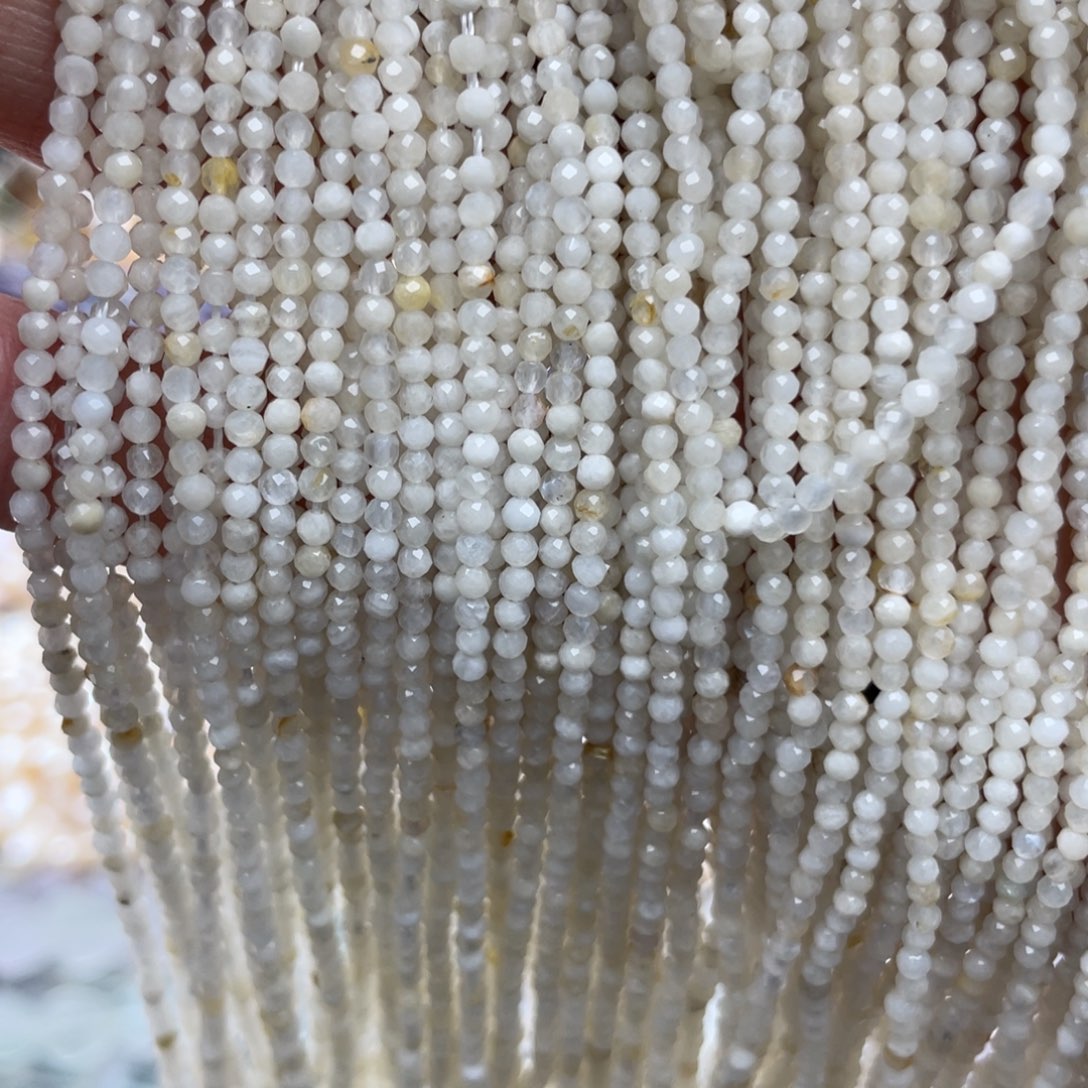 玛瑙/玉髓未镶嵌珠宝半成品白月光2条卡2