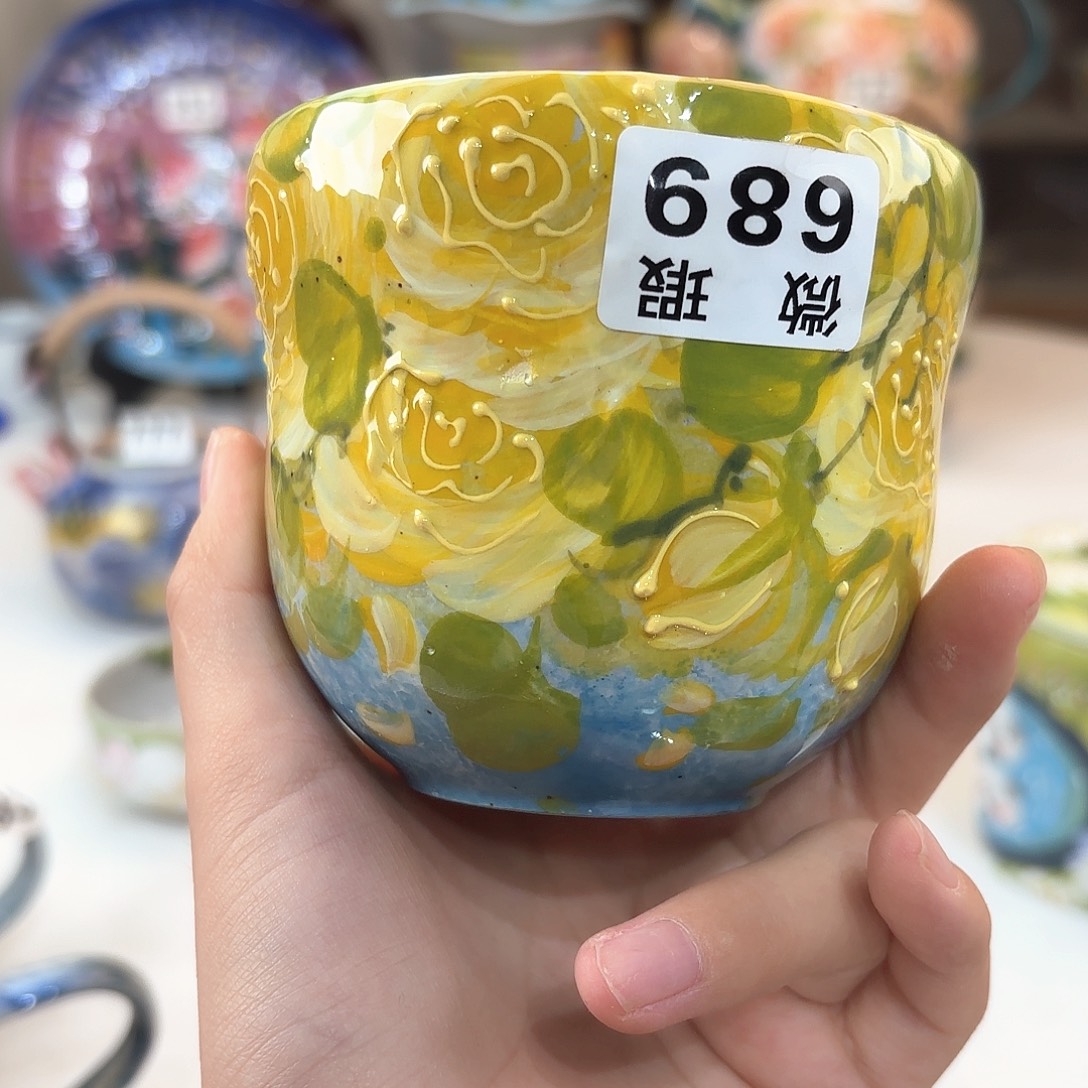 景德镇手绘高温釉下彩陶瓷茶具