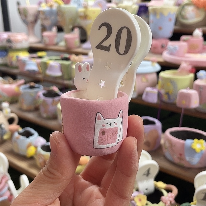 20…..手工手绘花盆