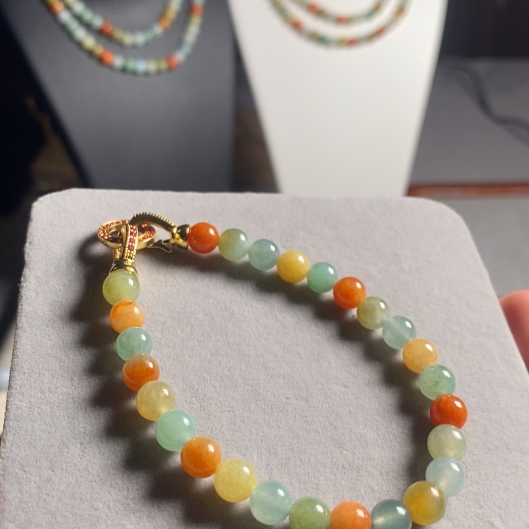 定制翡翠未镶嵌26 缅甸翡翠A货卡6.8