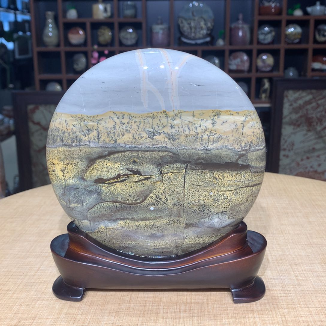 紫砂，广西国画石摆件，收藏观赏