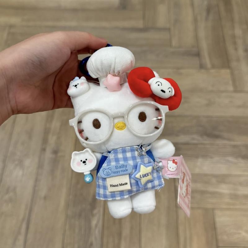 【美食】正版kt凯蒂猫包包挂件hellokitty书包挂饰女生可爱毛绒