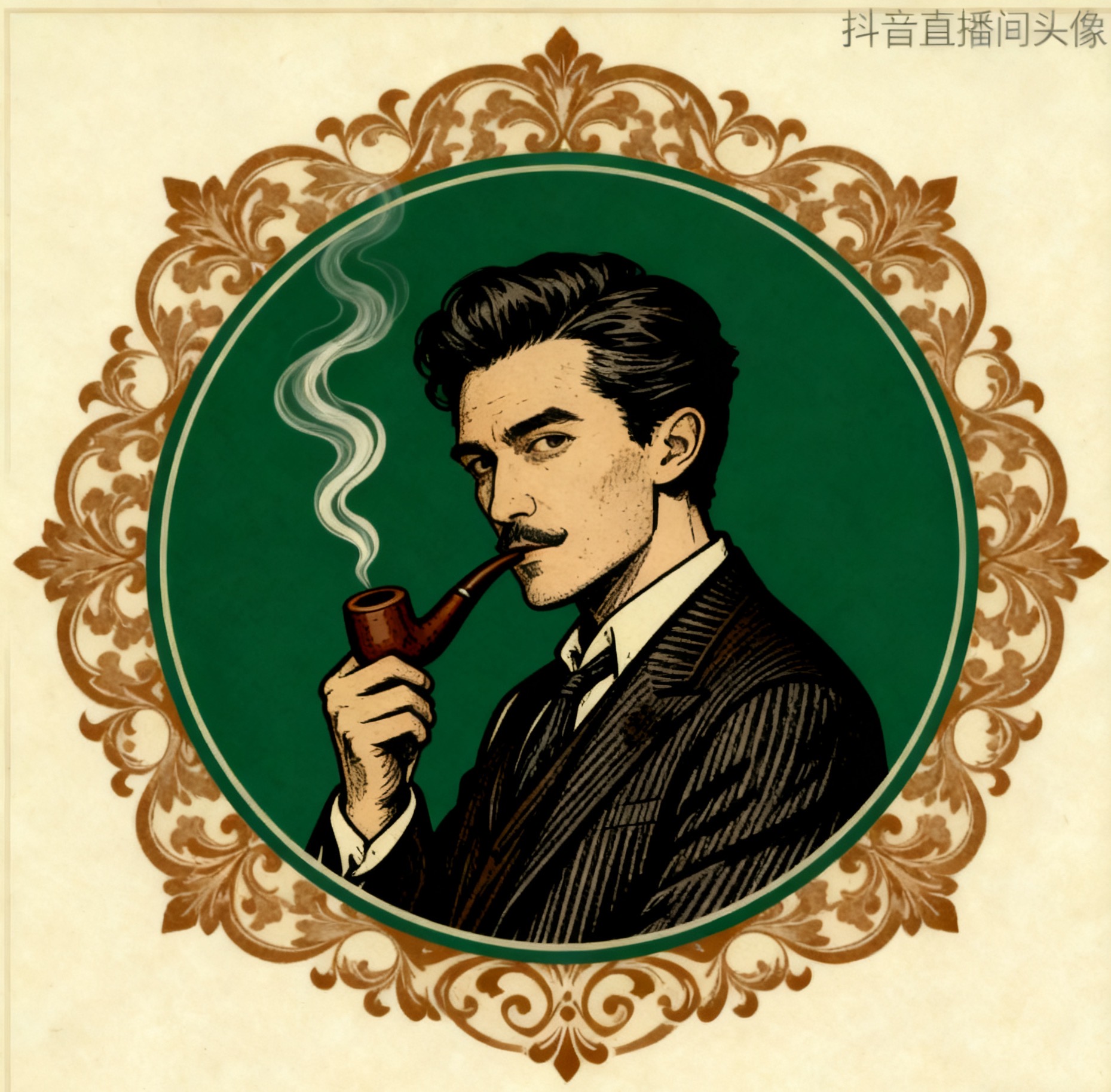 合金木质戒指 酷炫的Vintage欧回戒指中古复古时尚