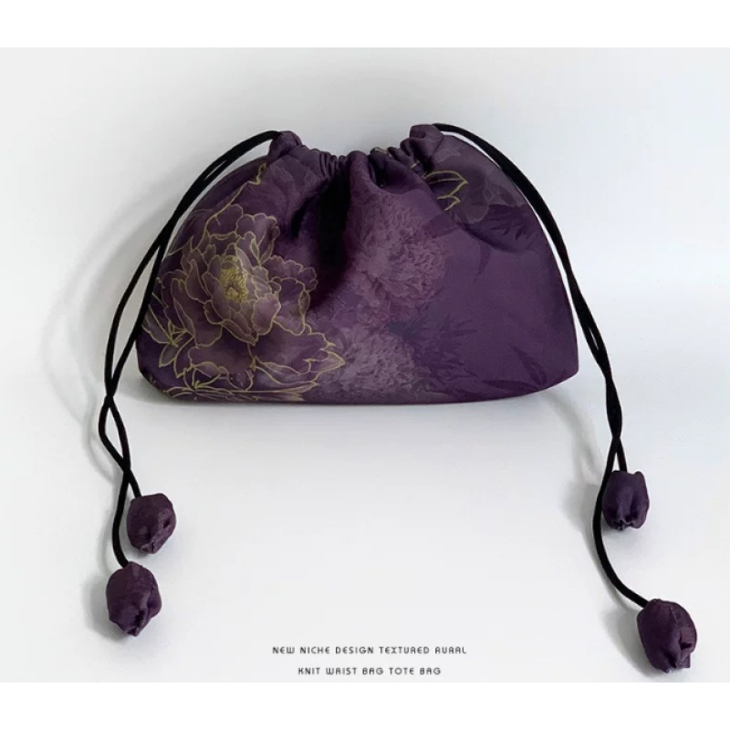 B028 紫韵牡丹包包