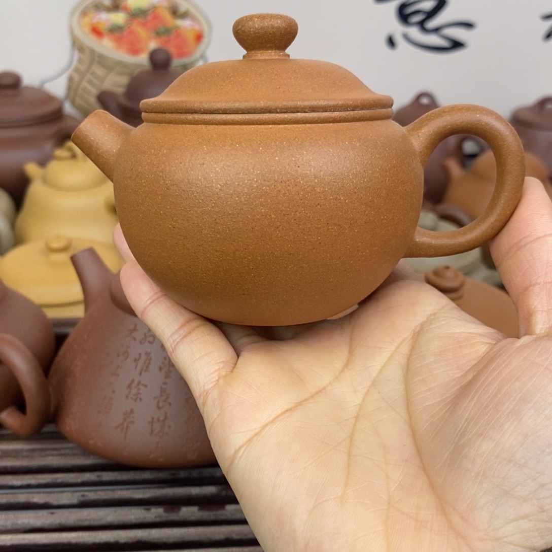 茶壶紫砂160cccc黄降坡巨轮