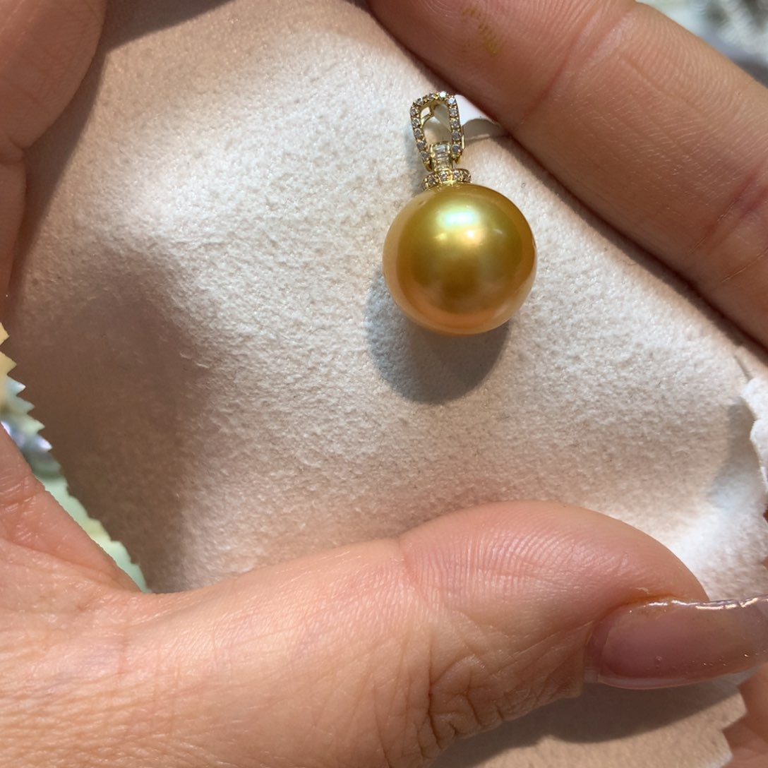 海水珍珠颈饰14K金镶嵌