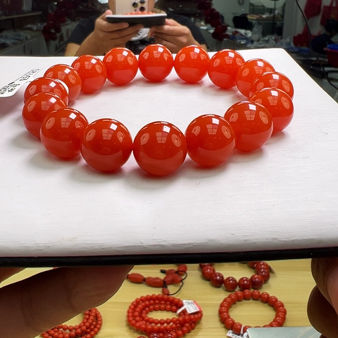 南红玛瑙12mm+单圈手串多样性发一未镶嵌