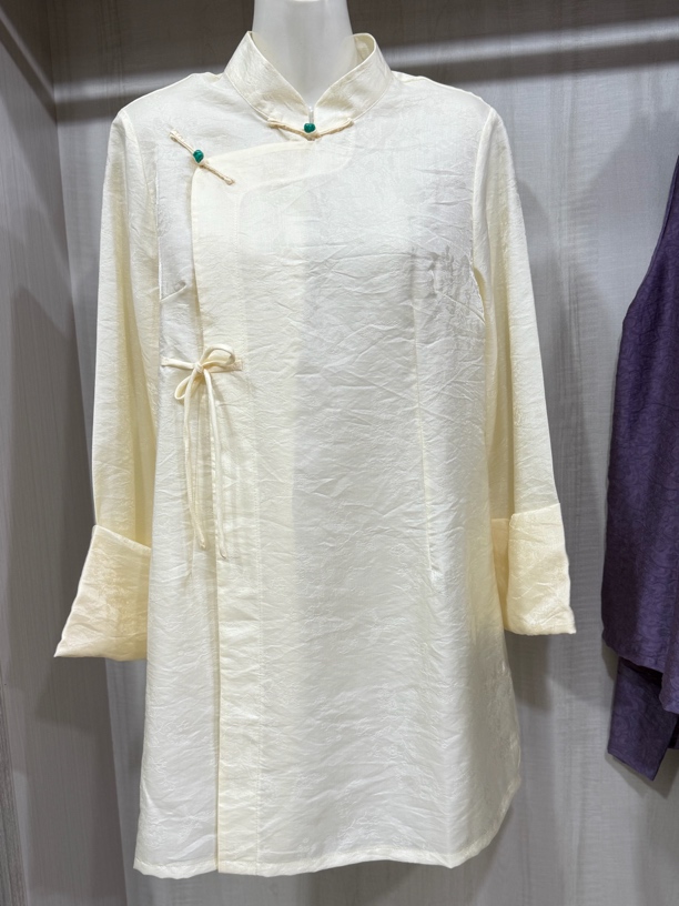 欧根纱新中式汉服盘扣衬衫上衣佛系禅意中国风茶服